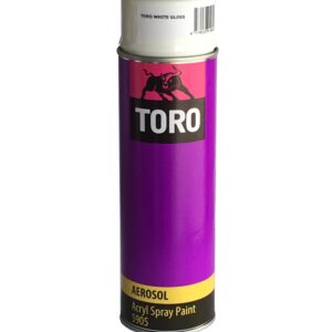 Краска Toro 5905 аэрозольная белая глянцевая 0.5l -012