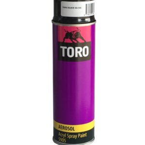 Краска Toro аэрозольная черная глянцевая 0.5l