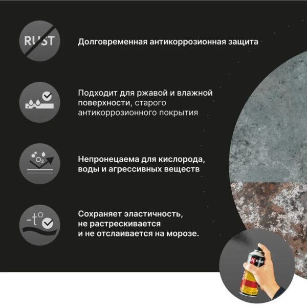 Мастика в аэрозоле KERRY 650мл.