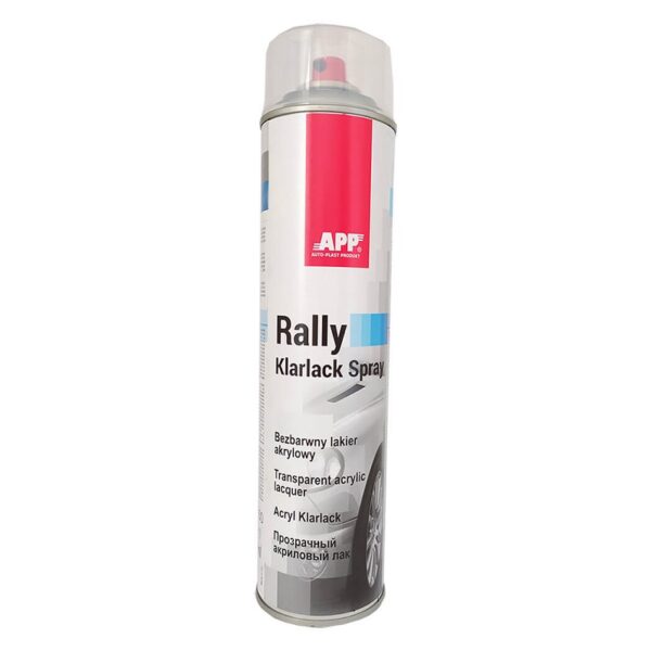 лак акрил аэрозоль RALLY бесветный глянц 400ml 6шт/кор