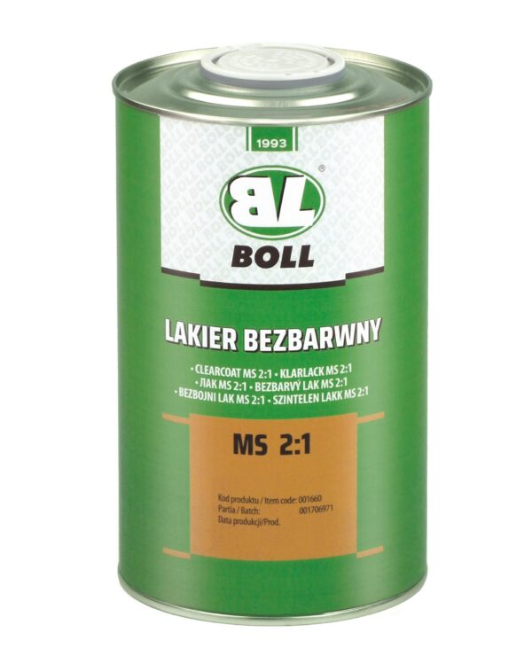 Лак 2K BOLL MS 2+1 1L+0.5 6шткор