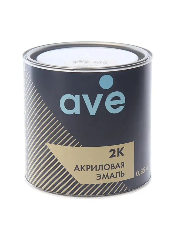 краска готовая акрил 201 белый AVE 0.85+0.2 6шт кор