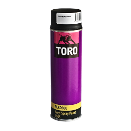 Краска аэрозольная черная глянцевая 0,5л. TORO 016