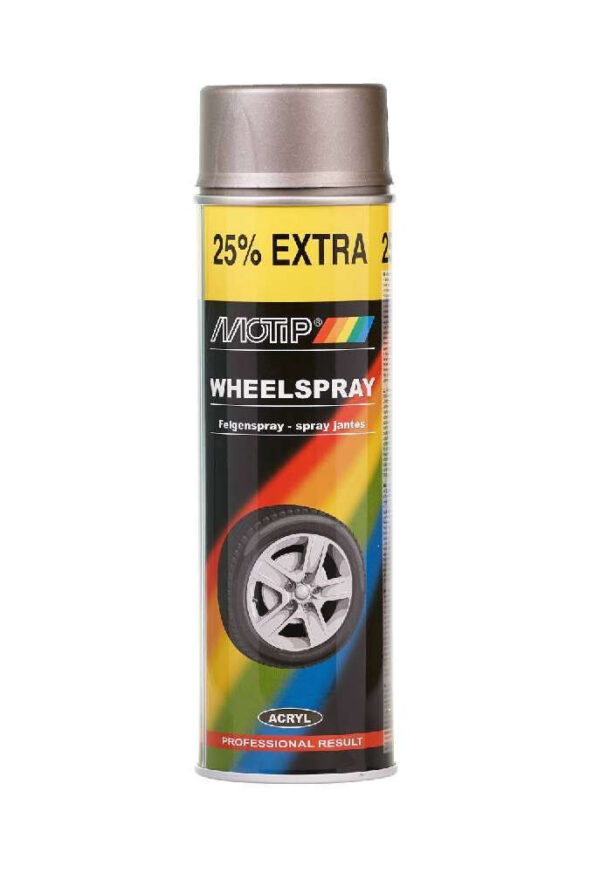 эмаль для дисков аэрозоль WHEELSPRAY серебро 600ml  6шт/кор