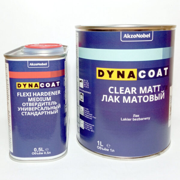 лак Dyna 2К матовый CLEAR MAT 1L + отв MED 0,5L 2шт/кор