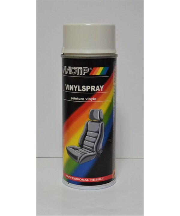 эмаль винил и кожа аэрозоль LEATHERSPRAY  белый 200ml 6шт/кор