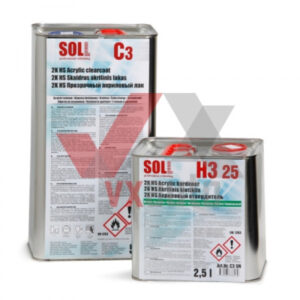 SOLL 2K HS Акриловый лак C3 c отвердителем H3 normal