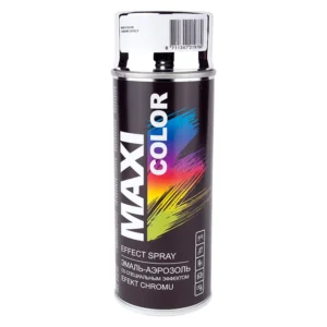 Эмаль декор аэрозоль хром-серебро MAXICOLOR 400ml.
